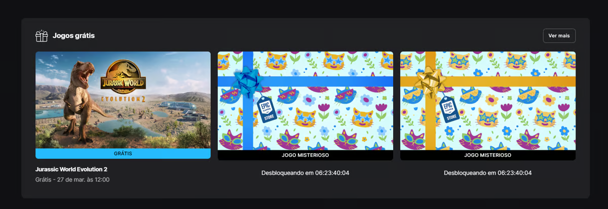 Epic Games amplia os jogos grátis misteriosos