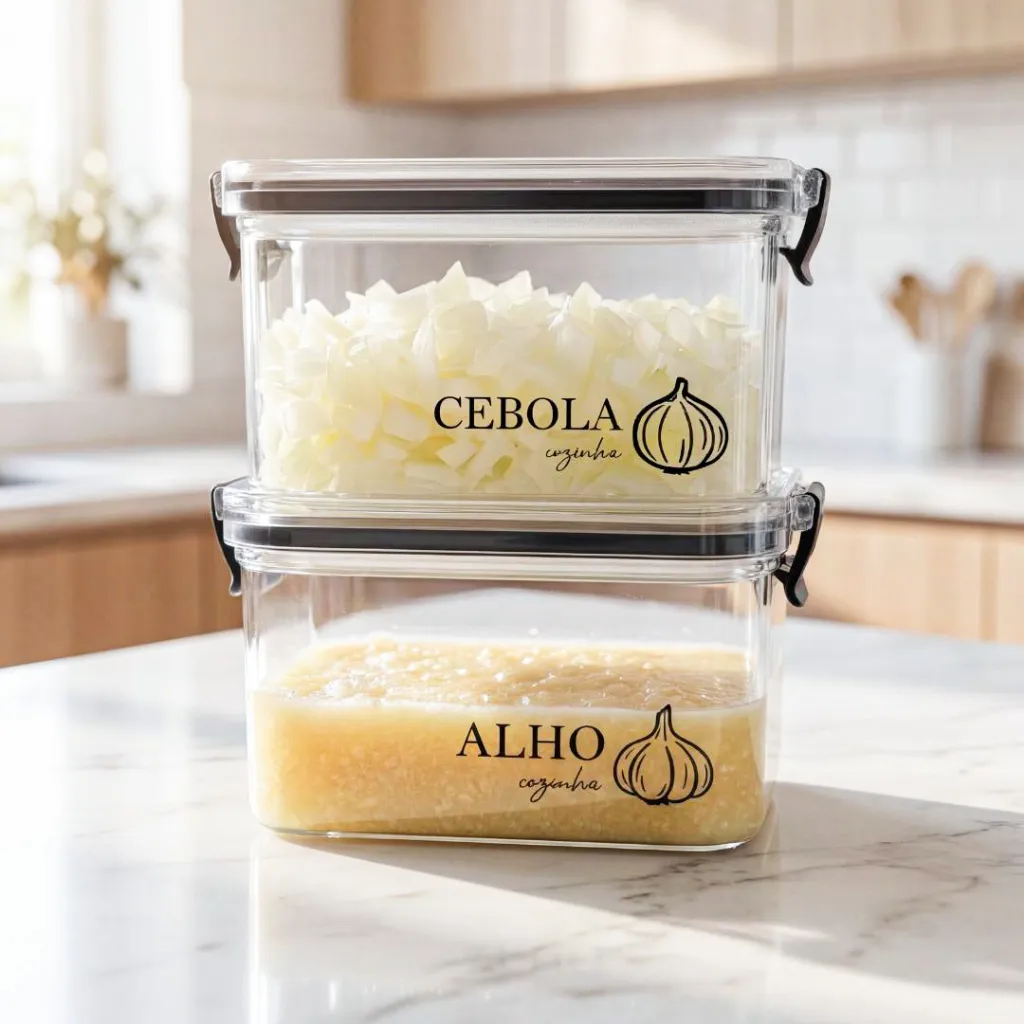 Potes Multiuso Herméticos Geladeira 460ml/950ml - Porta Mantimentos, Porta