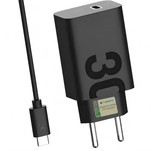 Carregador Turbo 30W USB-C – Potência Ultra Rápida com Cabo Tipo-C para