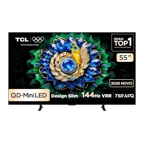Smart TV TCL 55 Polegadas QLED Mini LED 4K A400M WiFi Bluetooth Google TV
