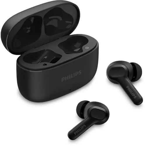 PHILIPS, Fone de Ouvido Sem Fio TWS, TAT1109BK/00, Bluetooth, Com