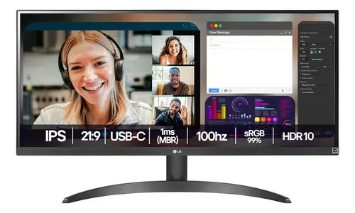Monitor LG UltraWide - Tela IPS de 29", 21:9, HDR10, sRGB 99%, 100Hz