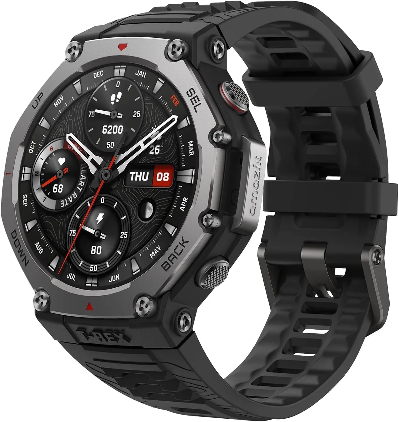 Amazfit T-Rex 3 Relógio Inteligente Robusto/Militar 48mm, GPS (com