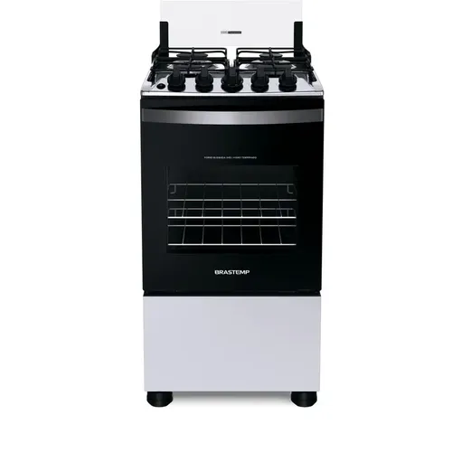 Fogão 4 Bocas Acendimento Automático Clean Bfo4nbb Brastemp Cor Branco
