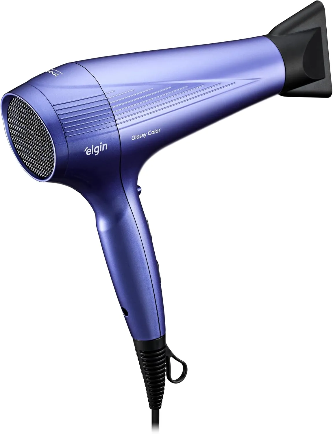 Secador de Cabelo Glossy Color Elgin 2.000W Tourmaline íon, Jato Frio e 7