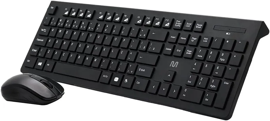 Kit Teclado e Mouse Sem Fio Multi Com Conexão USB