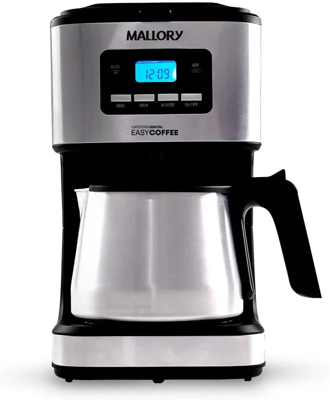 Cafeteira Elétrica Mallory Easy Coffee – Programável, Jarra Inox, 32