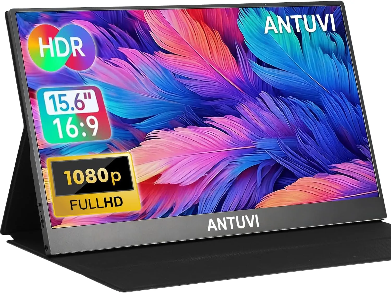 ANTUVI Monitor Portátil 15.6''+ Case, 1080P, MINI Segunda de
