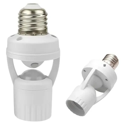 Fotocélula Soquete Sensor de Movimento para Lâmpada Soquete E27 Controle