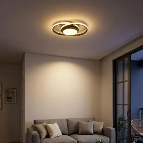 Luminária De LED De Sobrepor Redonda Bivolt 27W 3 Em 1 Com Luz Central