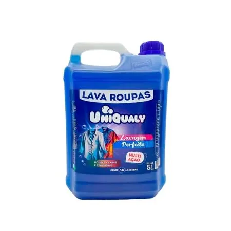 Lava Roupa Uniqualy Multi Ação Lavagem Perfeita Sabão Liquido 5L
