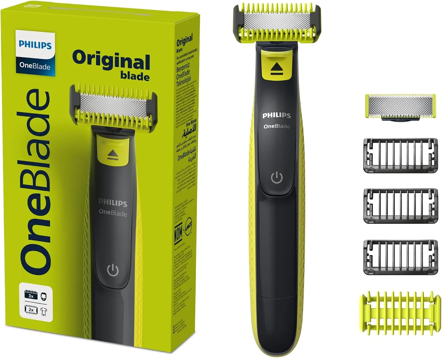 Philips OneBlade Barbeador e Aparador Elétrico para Rosto e Corpo
