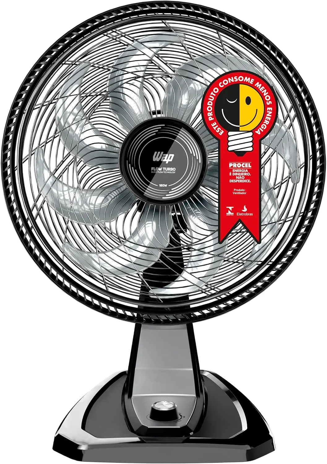 WAP Ventilador de Mesa e Parede 50cm FLOW TURBO, com Tecnologia Silenciosa