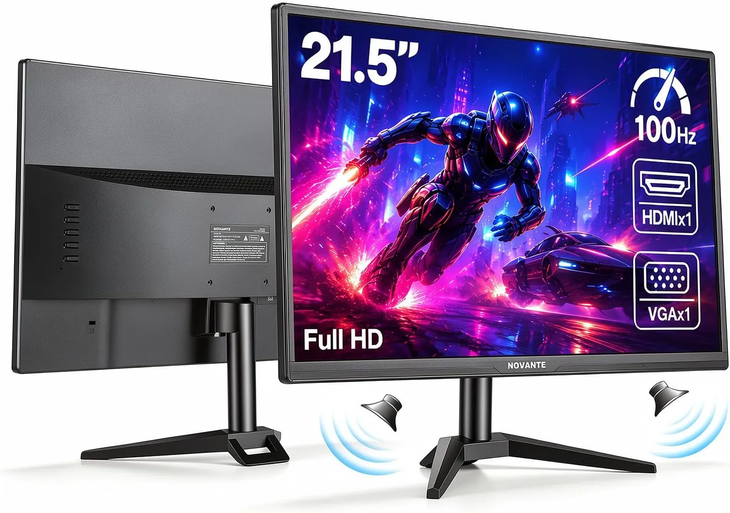 Monitor 21,5 Polegadas, Alto-falantes Integrados, Full HD 1920x1080, 100