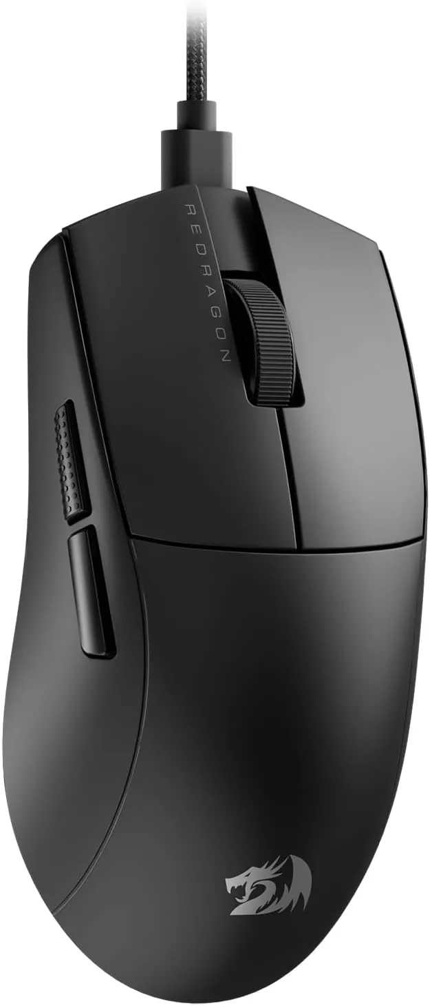 Mouse Gamer Redragon K1ng 1K Preto PAW3327 Cabo USB Tipo-C Removível 12400