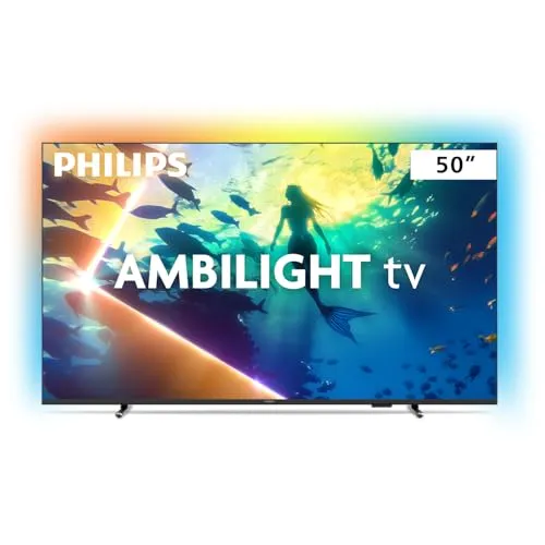 PHILIPS, Smart TV Ambilight 50" 4K, Titan OS, 50PUG8100/78, Comando