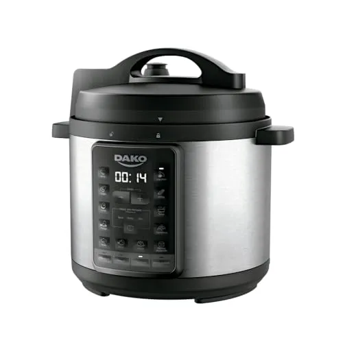 Dako Panela de Pressão Elétrica 1000W 6L Preta 127V