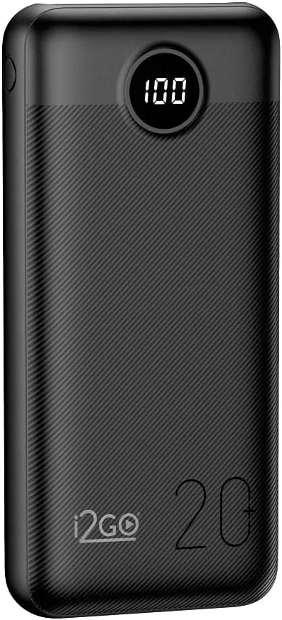 I2GO, Carregador Portátil (Power Bank) Ultra Rápido 20000mAh, Power