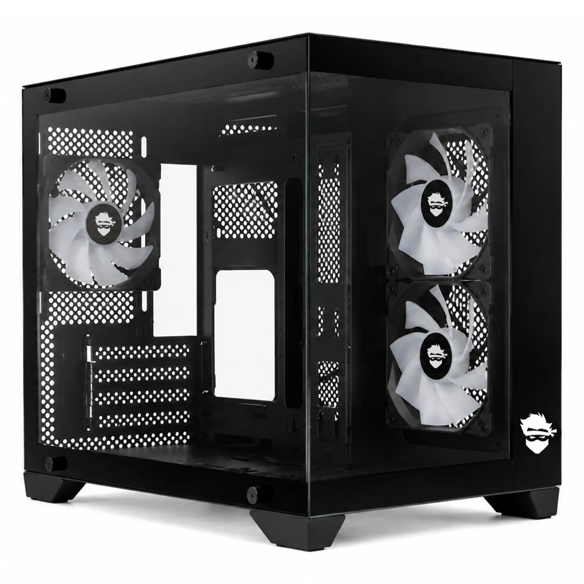 Gabinete Gamer Ninja Akyra X3, Mid Tower, Vidro Temperado, M-ATX, Com 3