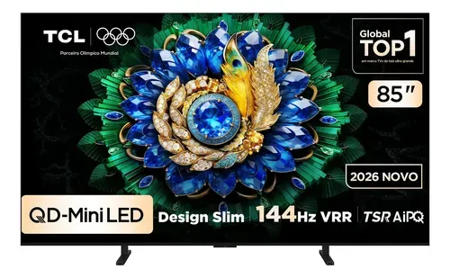 Smart Tv Tcl 85 Polegadas Qd-Mini Led 4k A400m Wifi Bluetooth Google Tv