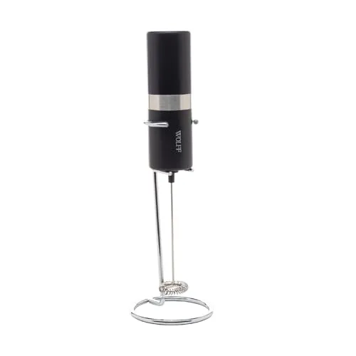 WOLFF - Mixer Elétrico para Bebidas de Aço Inox e Plástico com Suporte