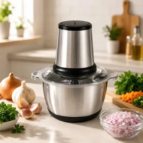 Multiprocessador Elétrico Processador De Alimentos Com Tigela Inox 2l