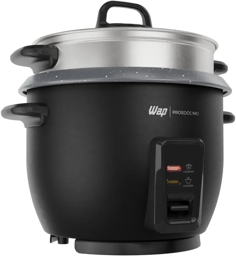 WAP Panela de Arroz Elétrica WRC1000 2 em 1, Suporte para Cozimento de