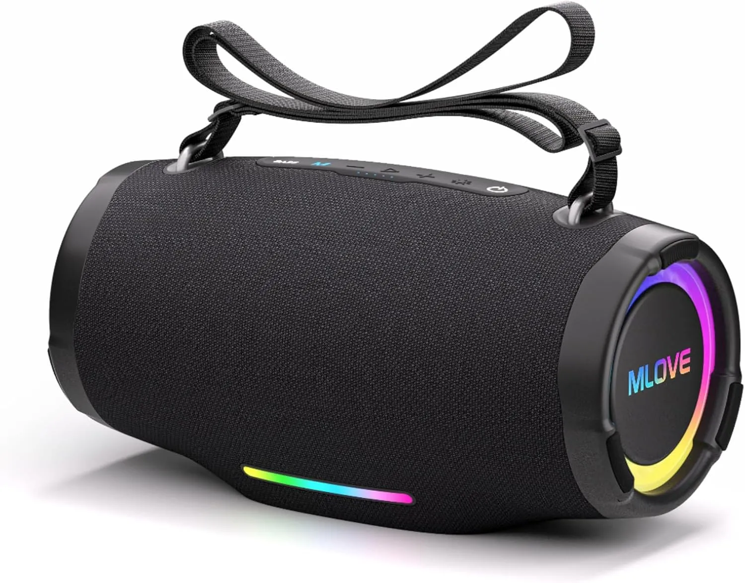 MLOVE E90 Caixas de Som Portáteis Bluetooth, à prova d'água, com luz