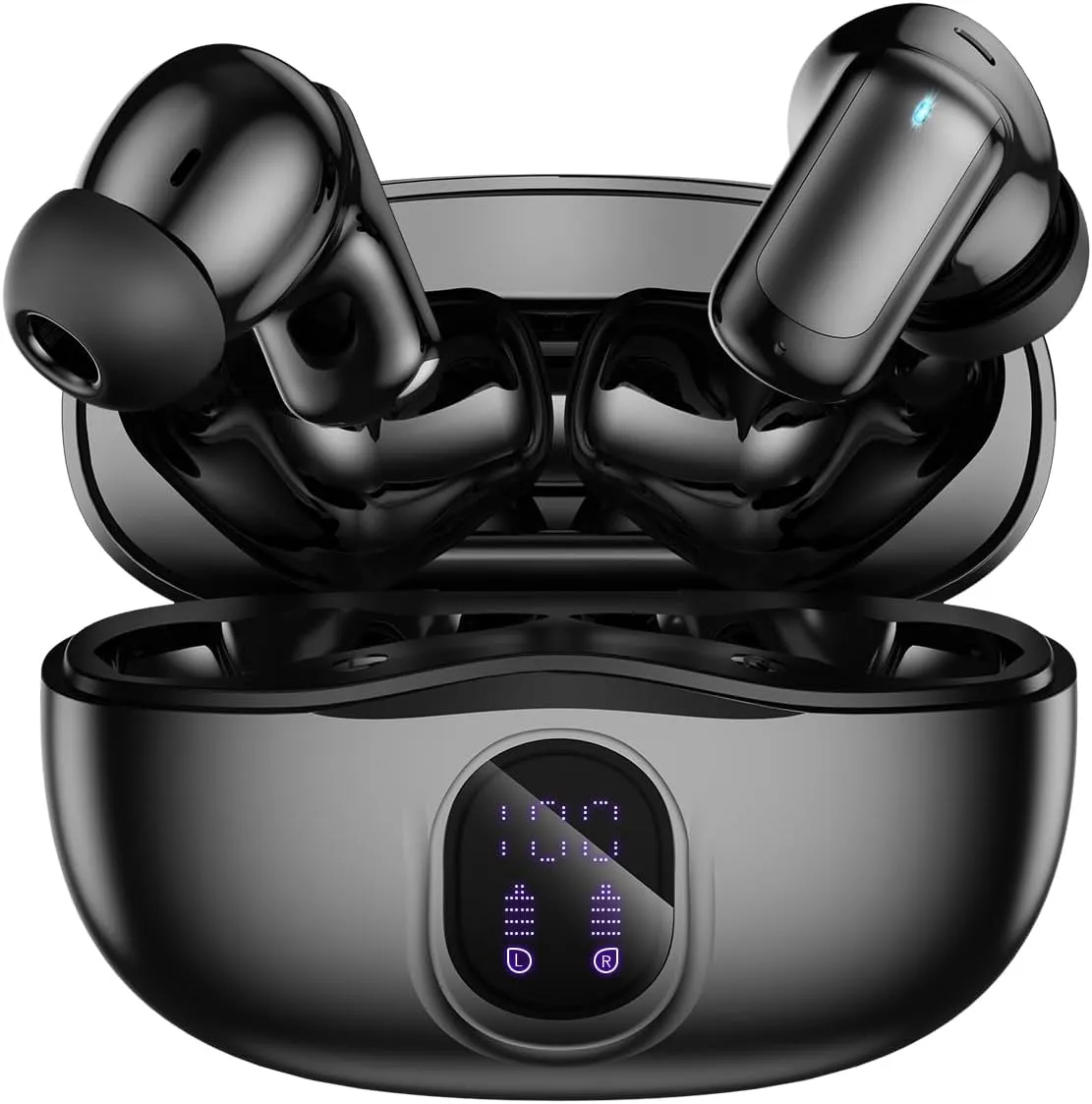 Fones de Ouvido Bluetooth Sem Fio 60 Horas de Reprodução Fones de Ouvido