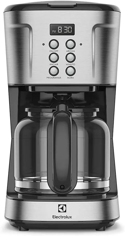 Cafeteira Elétrica Electrolux inox filtro permanente removivel capacidade