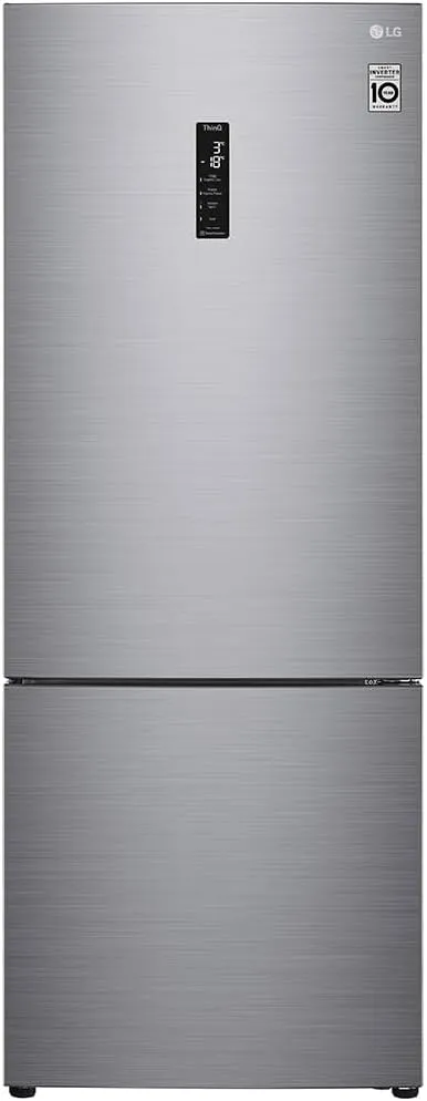 Refrigerador LG Bottom Freezer Inverse 451L Platinum 110V GC-B569NLLM