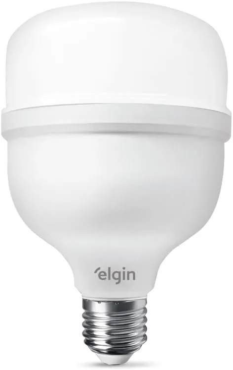 Lâmpada Bulbo LED T 40W 6500K Elgin Bivolt Luz Branca Fria