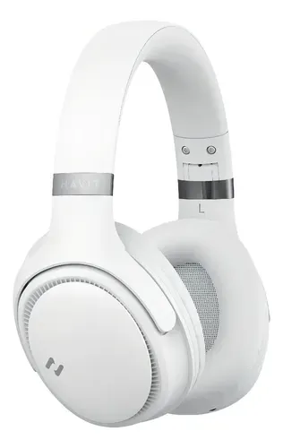 Heaphone Havit H630bt Bluetooth 5.3 On-ear 3d 55h Cor Bege