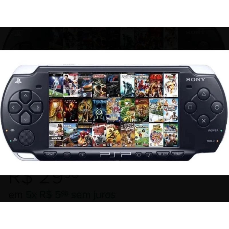 PSP com 30 Jogos Completo