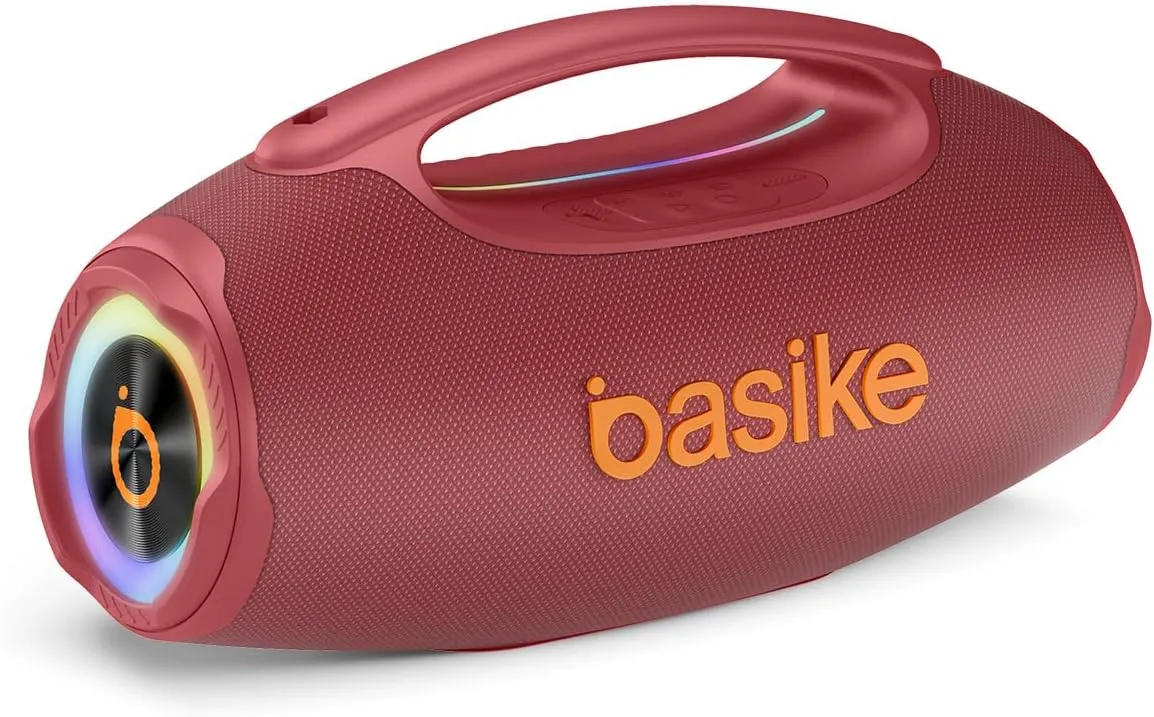 Basike Caixa de Som Bluetooth Portátil 80W RMS (Pico 120W), TWS Estéreo