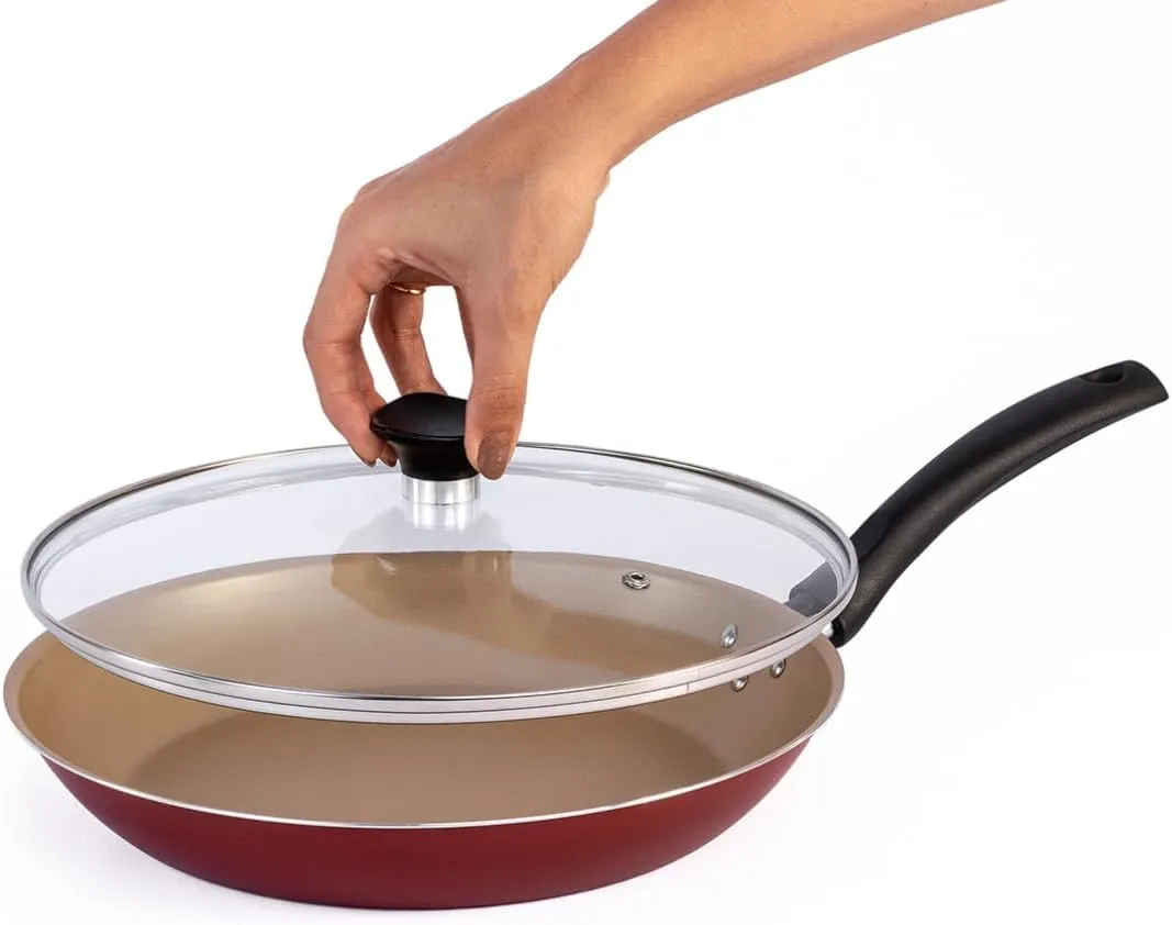 Frigideira Antiaderente Tramontina Com Tampa (24 cm)