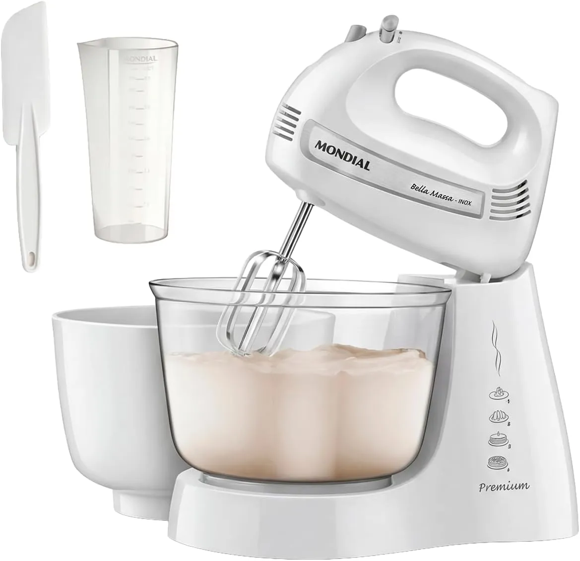 MONDIAL, Batedeira Bella Massa, Branco 500W, 220V - B-23-WI