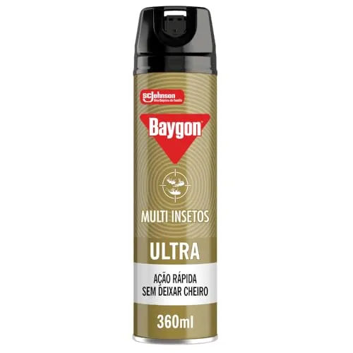 Baygon Inseticida Aerosol Ultra, Mata Barata e Mais, Ação Rápida, 360ml