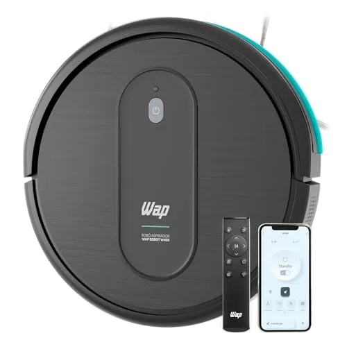WAP Aspirador de Pó Robô ROBOT W400 3 em 1, Automático, 300ml, Compatível