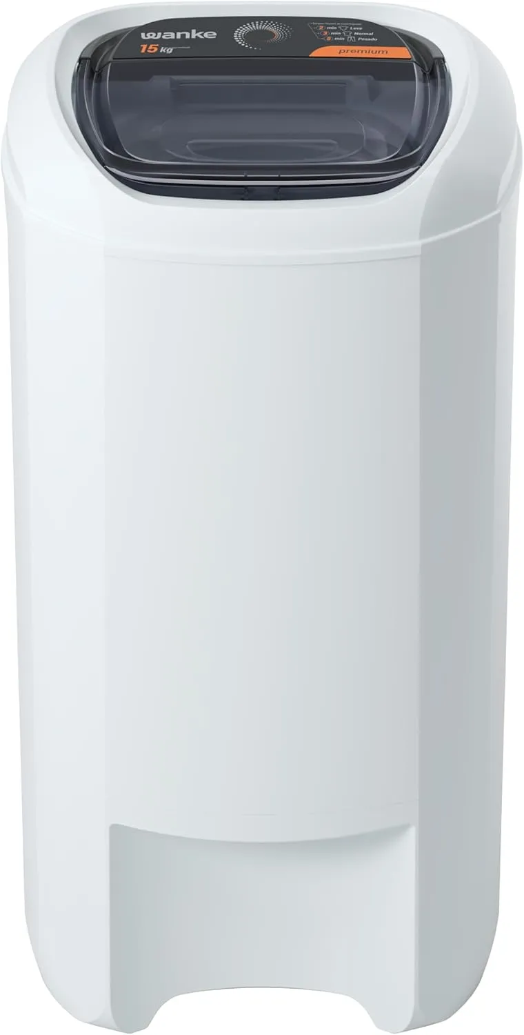 Centrífuga de Roupas Wanke Premium 15kg CWAT150 127V Branca com 3