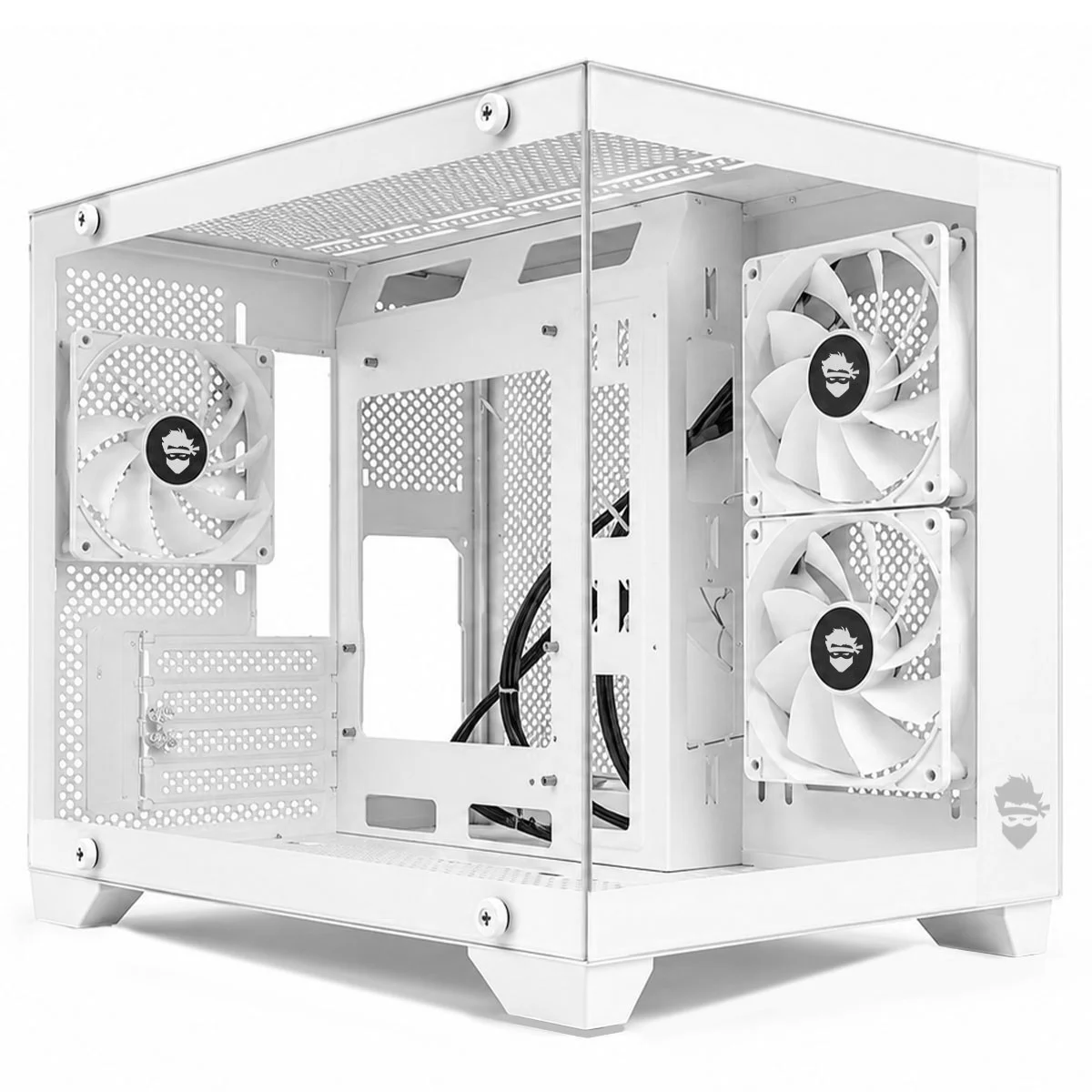 Gabinete Gamer Ninja Akyra X3 White, Mid Tower, Vidro Temperado, M-ATX
