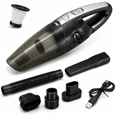 Aspirador de Pó Portátil Sem Fio Cinza I 70W com Sucção Poderosa I Uso