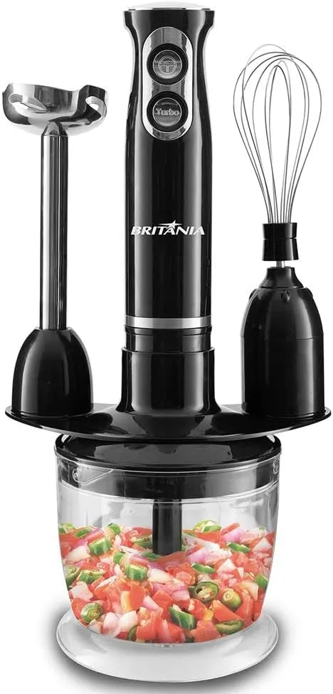 Mixer 3 em 1, 500W, 2 velocidades, Bmx400, Preto, 220v, Britânia
