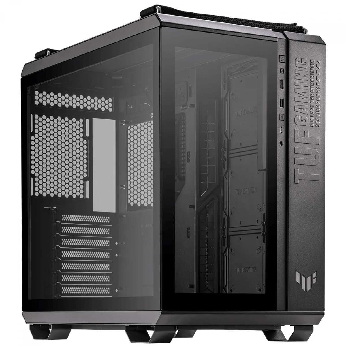 Gabinete Gamer Asus TUF GT502 CaseBlack Mid Tower Vidro Temperado ATX