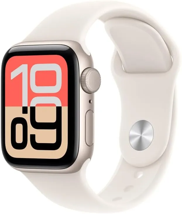 Apple Watch SE 3 GPS, Caixa em alumínio luz das estrelas de 40 mm com