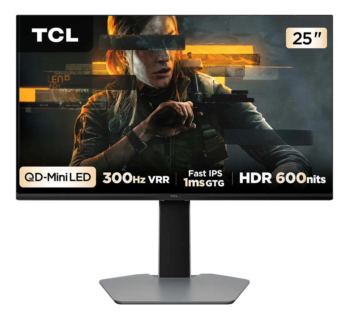 Monitor Gamer TCL 25 QLED Mini LED Full HD G64 300Hz