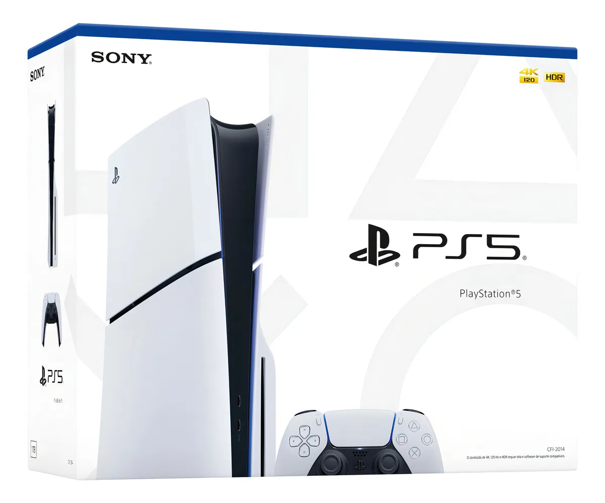 Console Sony Playstation 5 Edição Slim Disk 1tb e Controle 