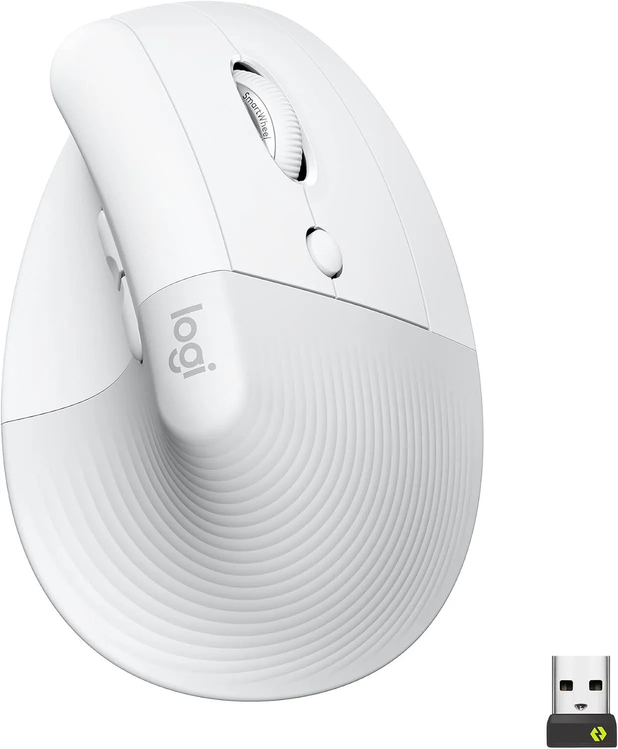 Mouse Sem Fio Logitech Lift Vertical com Design Ergonômico para Redução de