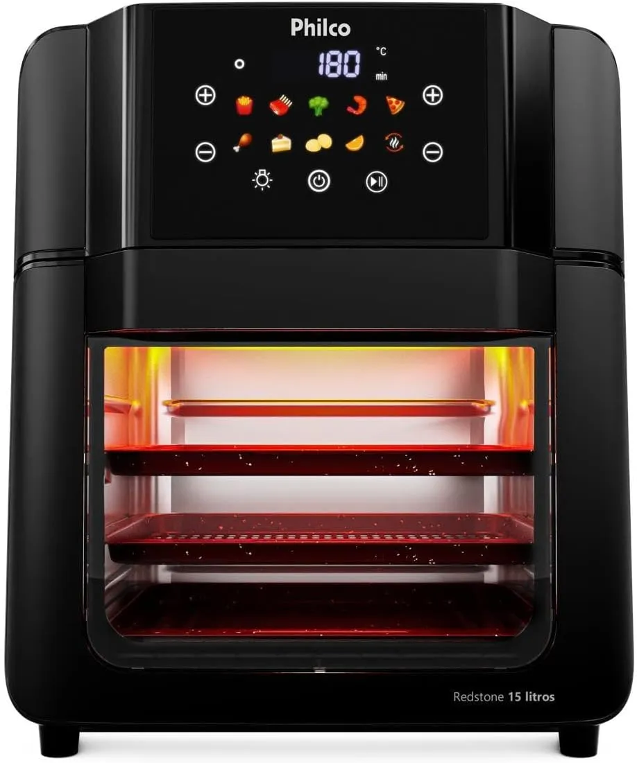 Philco Air Fryer Oven 15L Redstone 10 Funções PAF15C 127V