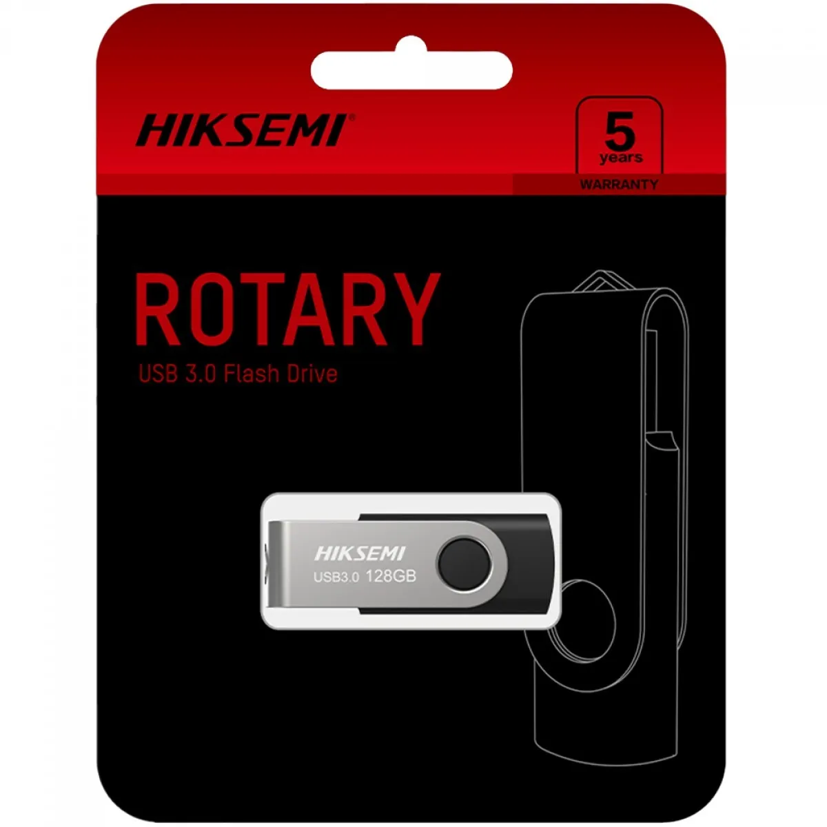 Pendrive Hiksemi Rotary 128GB USB 3.0